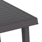 HKH Mesa de Campismo 79x56x64 Cm Pp Aspeto Madeira - Antracite