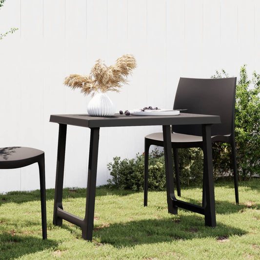 HKH Mesa de Campismo 79x56x64 Cm Pp Aspeto Madeira - Antracite