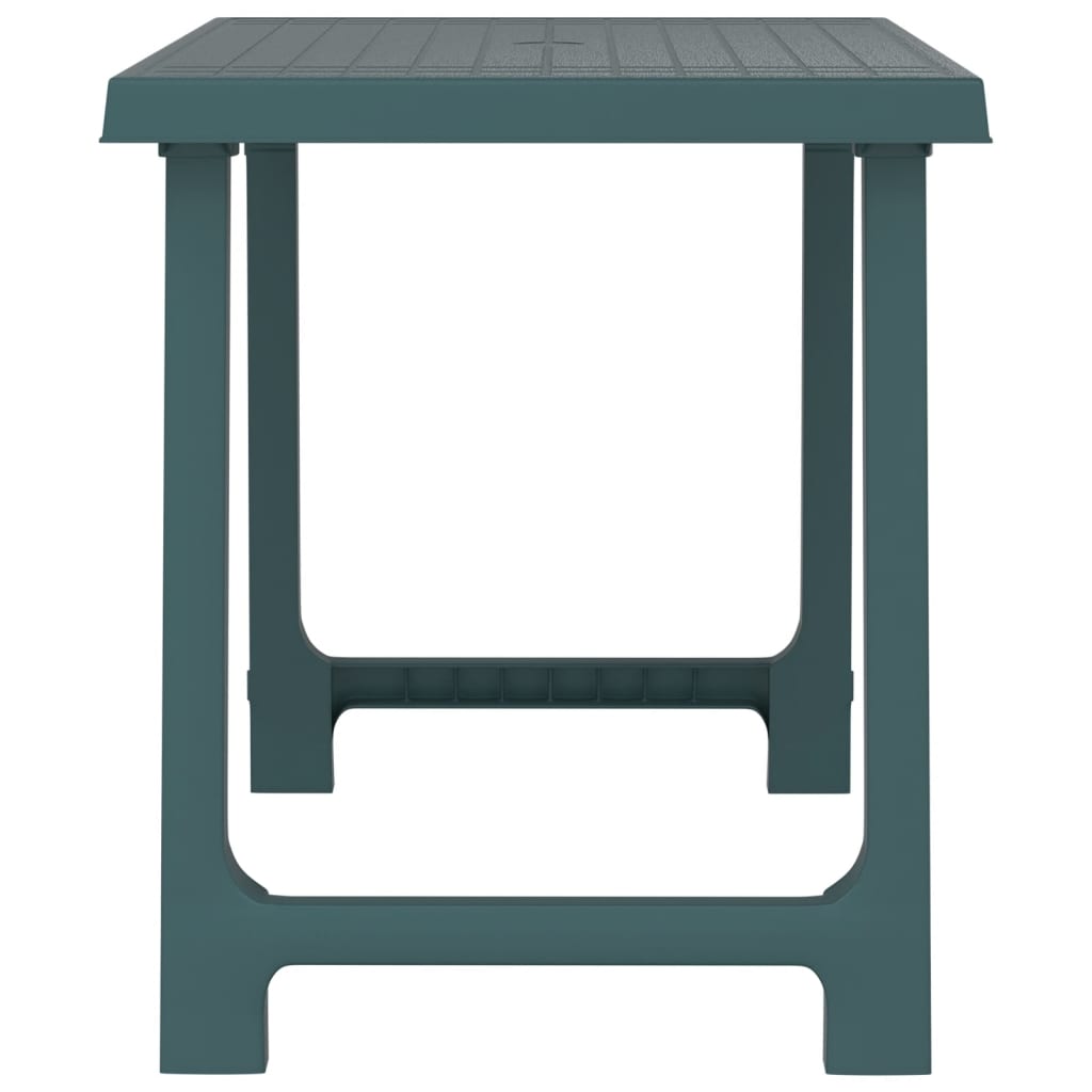 HKH Mesa de Campismo 79x56x64 Cm Pp Aspeto Madeira - Verde