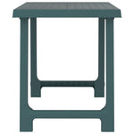 HKH Mesa de Campismo 79x56x64 Cm Pp Aspeto Madeira - Verde