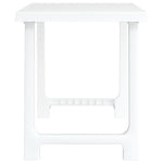 HKH Mesa de Campismo 79x56x64 Cm Pp Aspeto Madeira - Branco