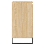 Aparador moderno HKH en derivados de madera, hierro 101,5 x 35 x 70 cm - Roble Sonoma