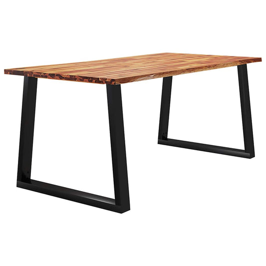 HKH Mesa de Jantar com Bordas Vivas em Acácia Maciça