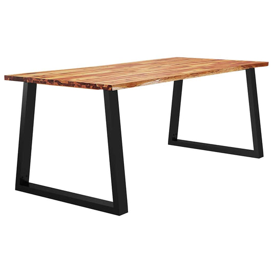 HKH Mesa de Jantar com Bordas Vivas em Acácia Maciça