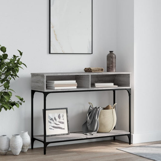 HKH Mesa auxiliar de madera manufacturada - Gris