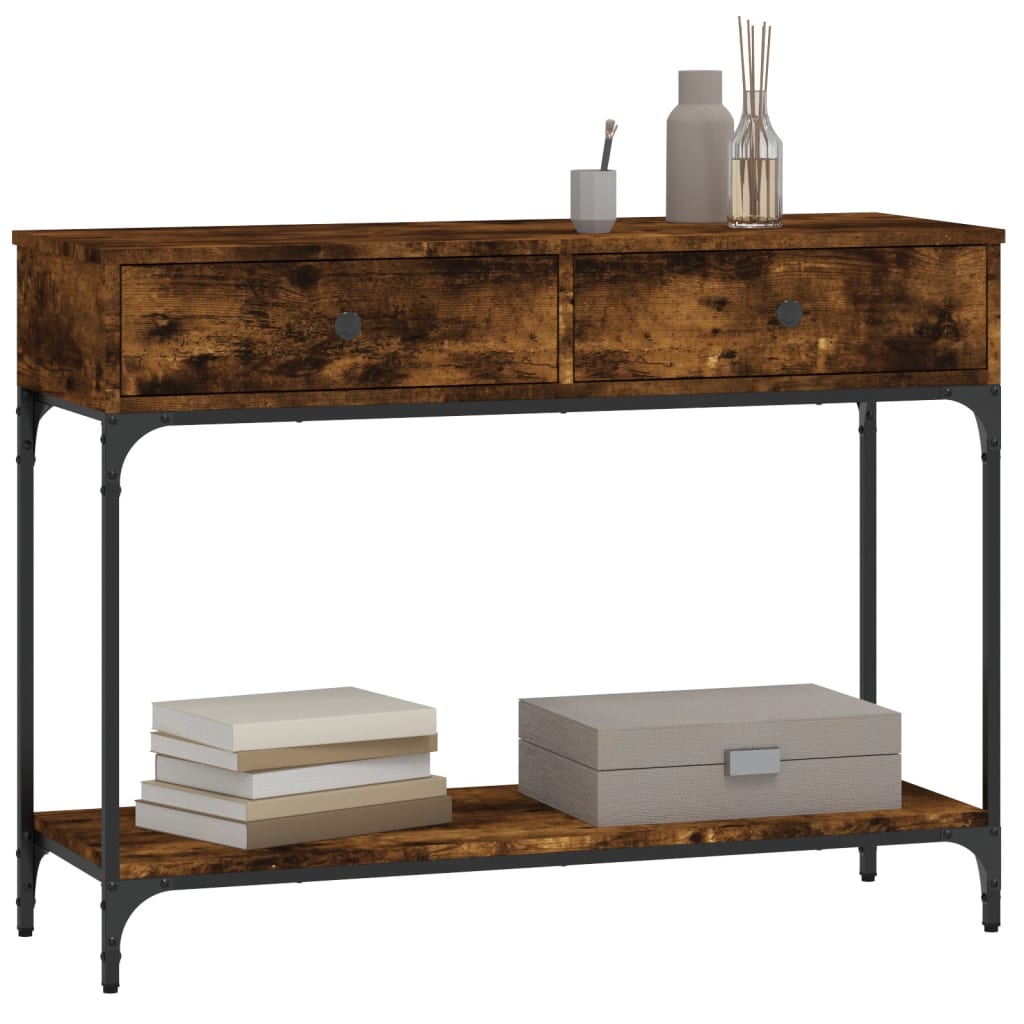 Mesa auxiliar HKH en roble ahumado y derivados de la madera