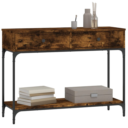 Mesa auxiliar HKH en roble ahumado y derivados de la madera