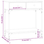 Mesa auxiliar HKH en roble y en derivados de madera