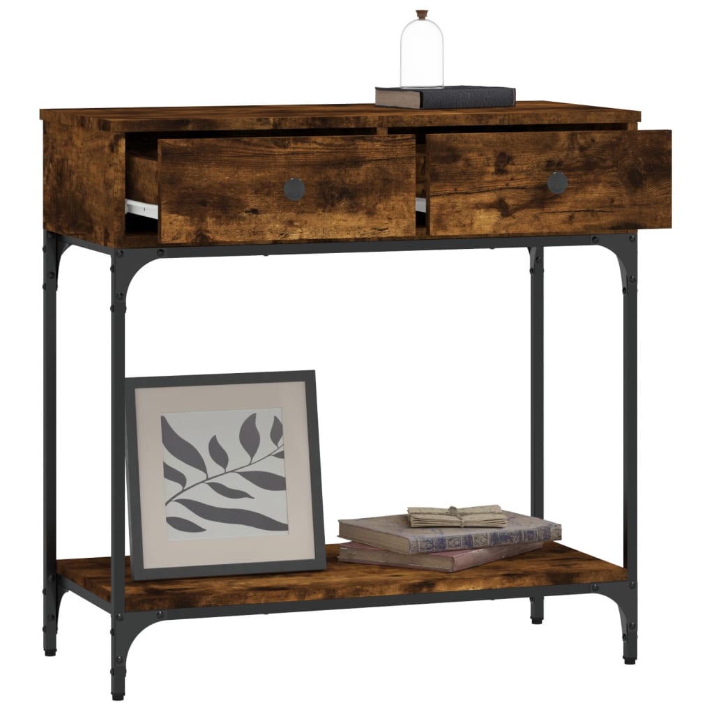 Mesa auxiliar HKH en roble ahumado y derivados de la madera