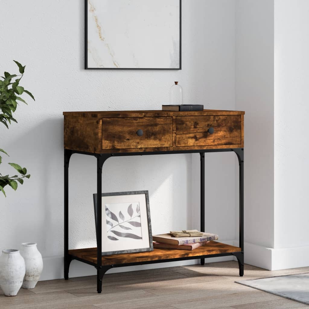 Mesa auxiliar HKH en roble ahumado y derivados de la madera