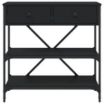 HKH Mesa de Apoio em Derivados de Madeira - Preto
