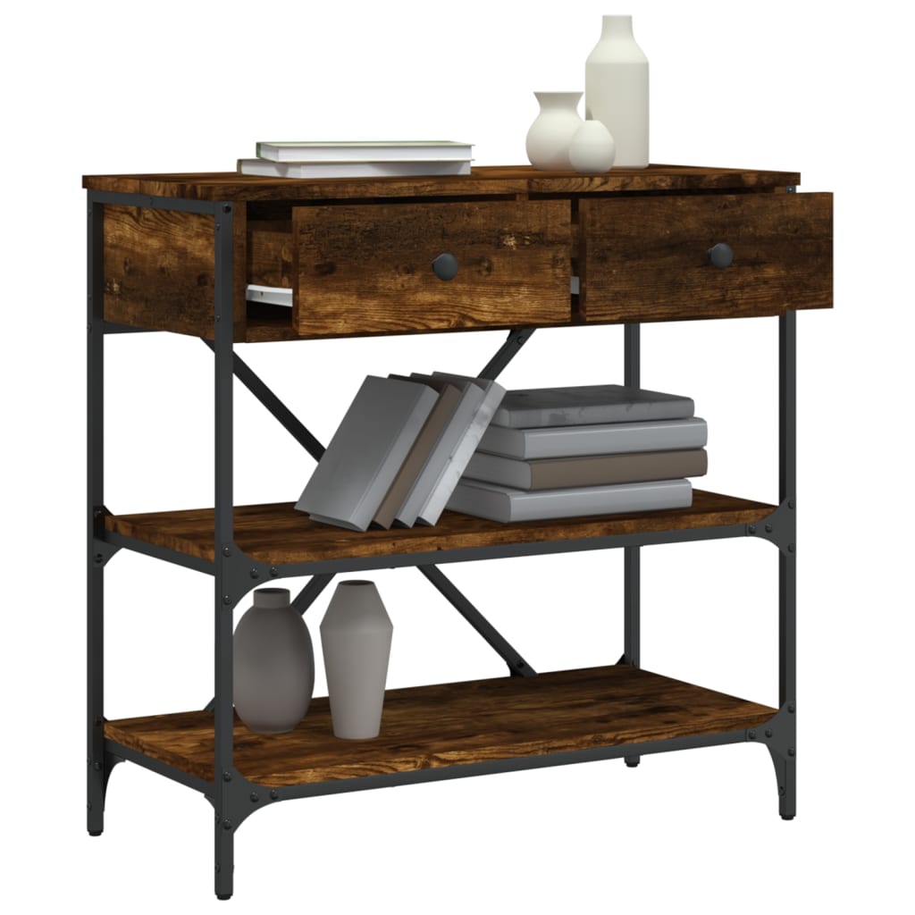 Mesa auxiliar HKH en roble ahumado y derivados de la madera