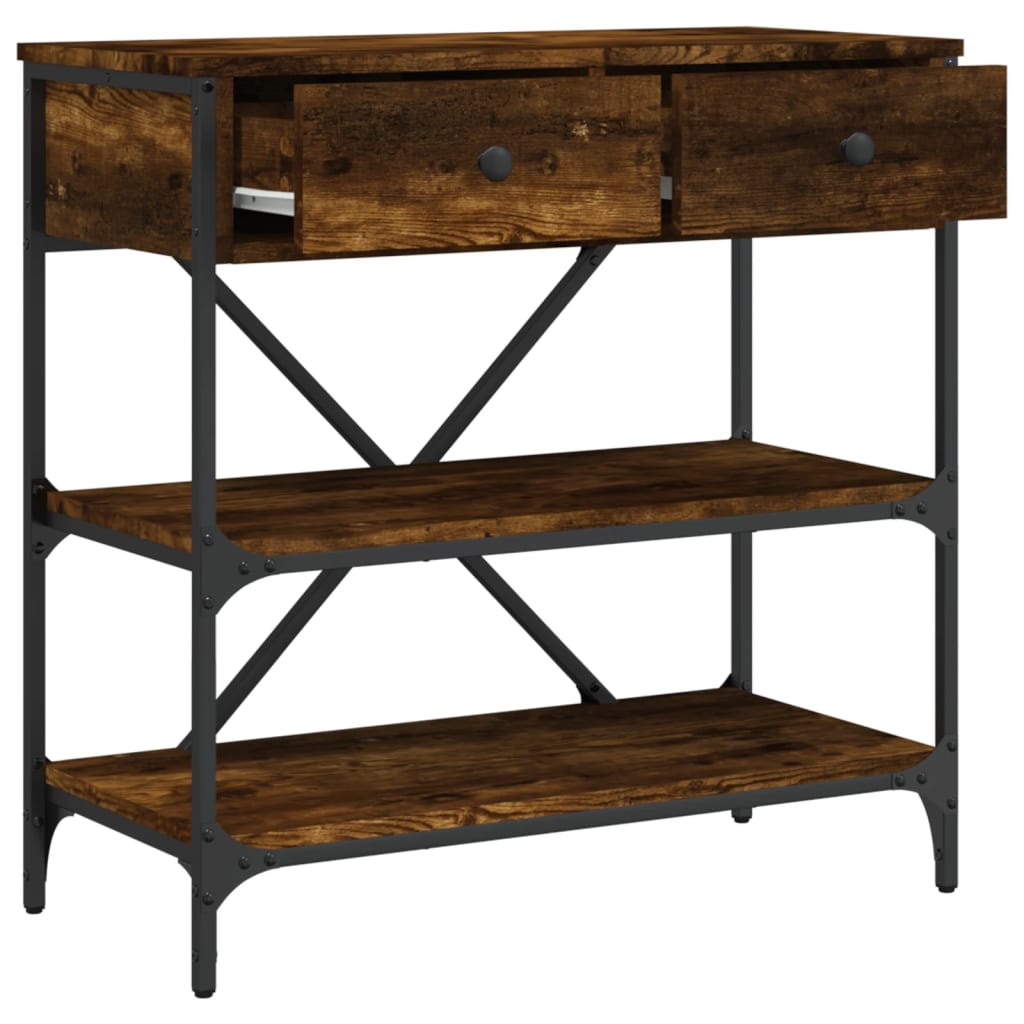 Mesa auxiliar HKH en roble ahumado y derivados de la madera