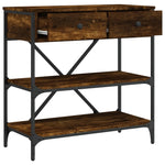 Mesa auxiliar HKH en roble ahumado y derivados de la madera