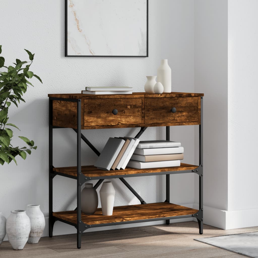 Mesa auxiliar HKH en roble ahumado y derivados de la madera