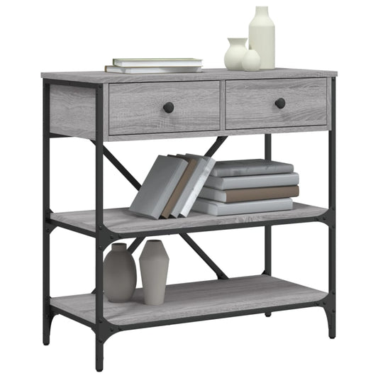 HKH Mesa auxiliar de madera manufacturada - Gris