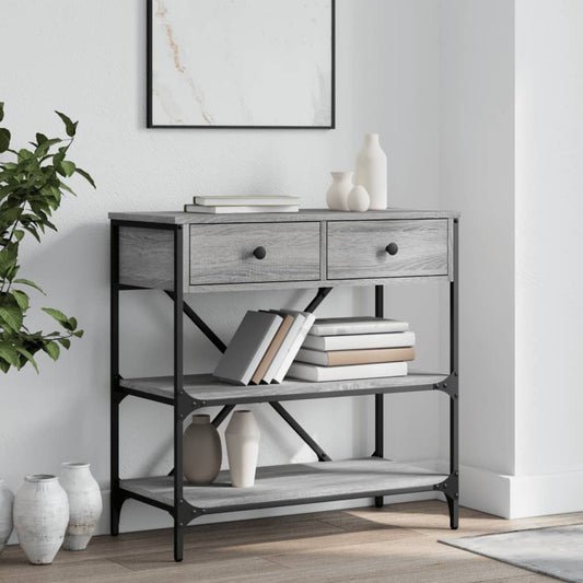 HKH Mesa auxiliar de madera manufacturada - Gris
