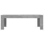 HKH Mesa de Centro Cinza Cimento em Madeira Processada