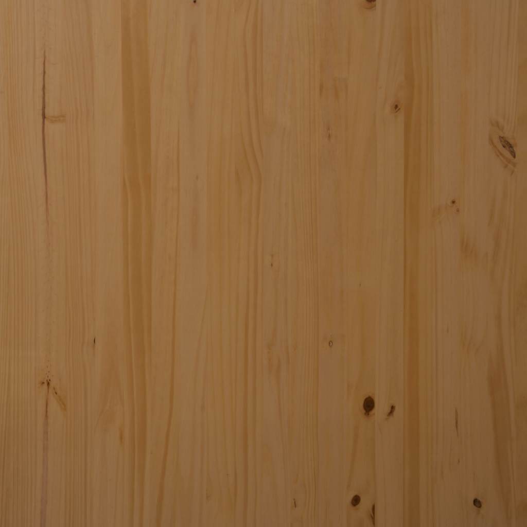 HKH Armario con Ruedas y Cajones MOSS de Madera de Pino Maciza - Miel - Marrón