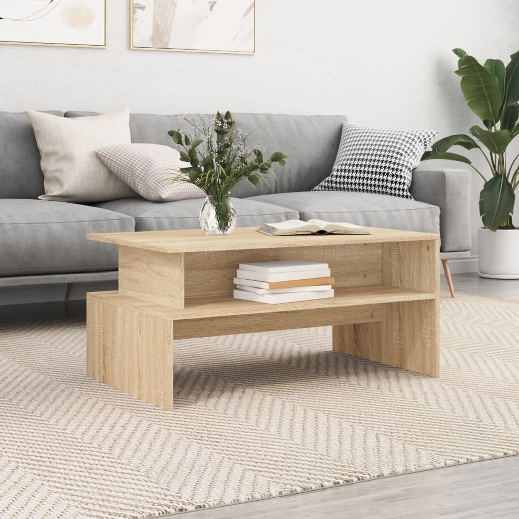 Mesa de centro HKH en derivados de madera Roble Sonoma