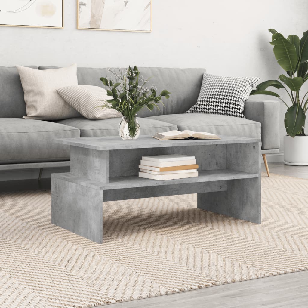 HKH Mesa de Centro en Derivados de Madera Gris Cemento