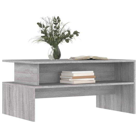 Mesa de Centro HKH en Aglomerado de Madera Gris Sonoma