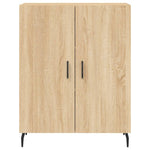 HKH Armario Alto en derivados de Madera, Metal 69,5 X 34 X 180 Cm - Roble Sonoma