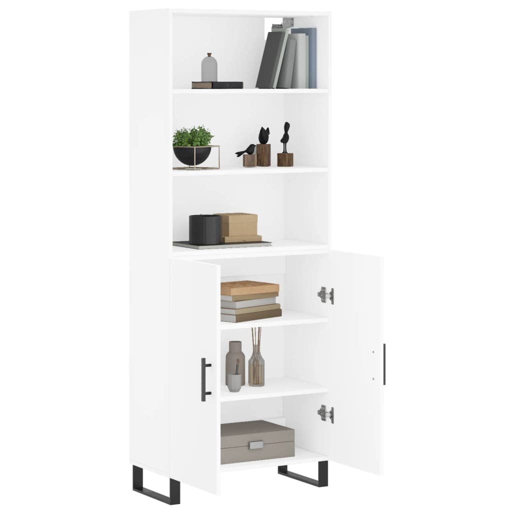 Armario alto HKH en derivados de madera, metal 69,5 X 34 X 180 Cm - Blanco