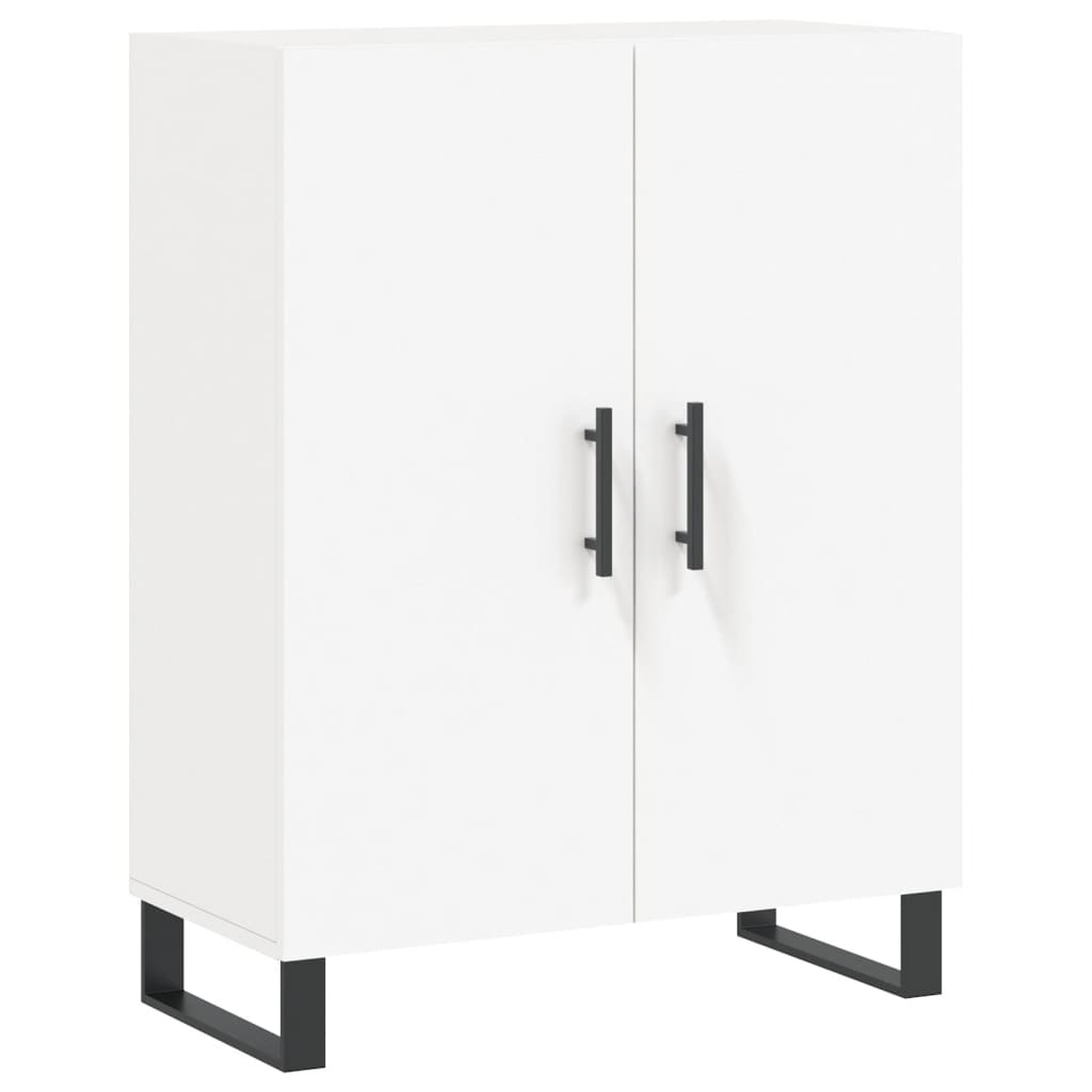 HKH Armário Alto em derivados de Madeira, Metal 69,5 X 34 X 180 Cm - Branco