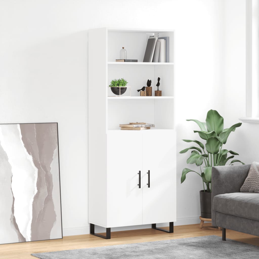 Armario alto HKH en derivados de madera, metal 69,5 X 34 X 180 Cm - Blanco