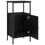 HKH Mesa de Cabeceira em Derivados de Madeira - Preto