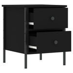 HKH Mesa de Cabeceira em Derivados de Madeira - Preto