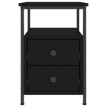 HKH Mesa de Cabeceira em Derivados de Madeira - Preto