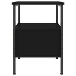 HKH Mesa de Cabeceira em Derivados de Madeira - Preto
