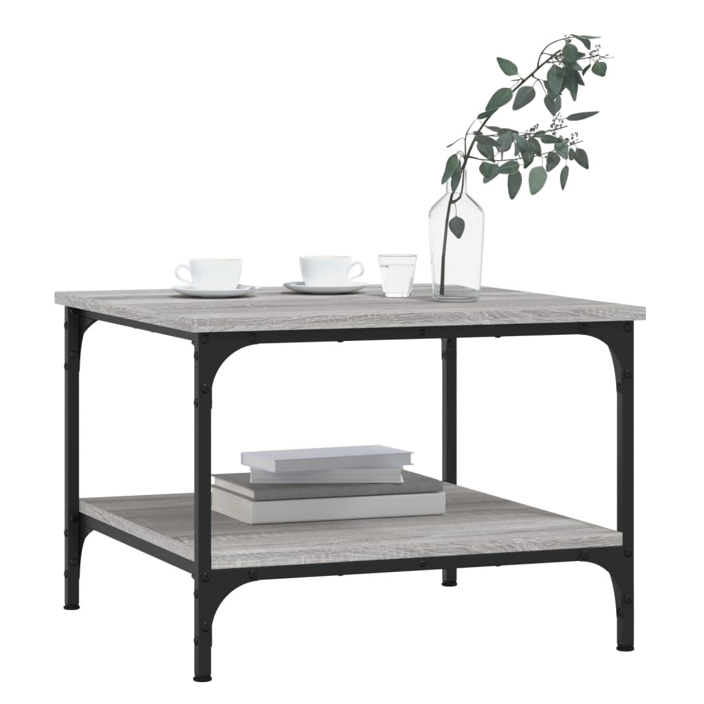 Mesa de centro HKH Sonoma gris en madera manufacturada