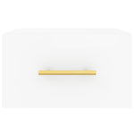 HKH Mesa de Cabeceira de Parede - 35x35x20 Cm - Branco