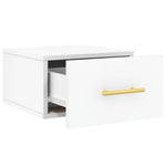 HKH Mesa de Cabeceira de Parede - 35x35x20 Cm - Branco