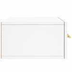 HKH Mesa de Cabeceira de Parede - 35x35x20 Cm - Branco