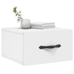 HKH Mesa de Noche de Pared - 35x35x20 Cm - Blanca