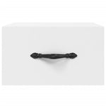 HKH Mesa de Noche de Pared - 35x35x20 Cm - Blanca