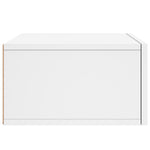 HKH Mesa de Noche de Pared - 35x35x20 Cm - Blanca