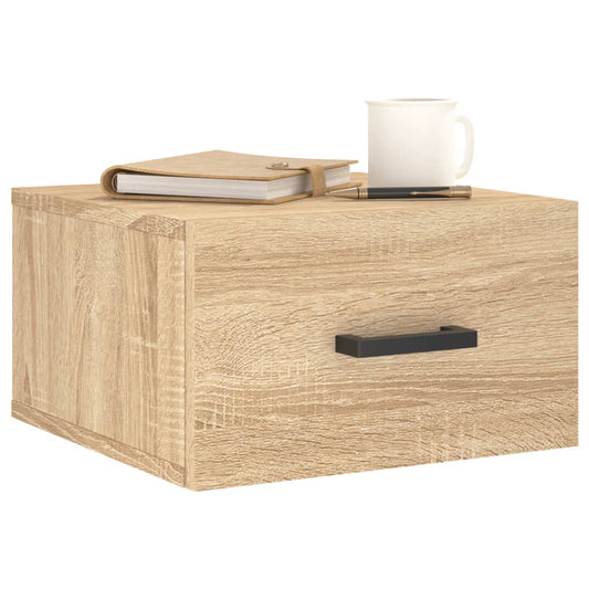 HKH Mesa de Cabeceira de Parede Cor Sonoma - 35x35x20 Cm