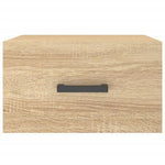 HKH Mesa de Cabeceira de Parede Cor Sonoma - 35x35x20 Cm