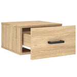 HKH Mesa de Cabeceira de Parede Cor Sonoma - 35x35x20 Cm