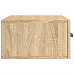 HKH Mesa de Cabeceira de Parede Cor Sonoma - 35x35x20 Cm
