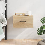 HKH Mesa de Cabeceira de Parede Cor Sonoma - 35x35x20 Cm