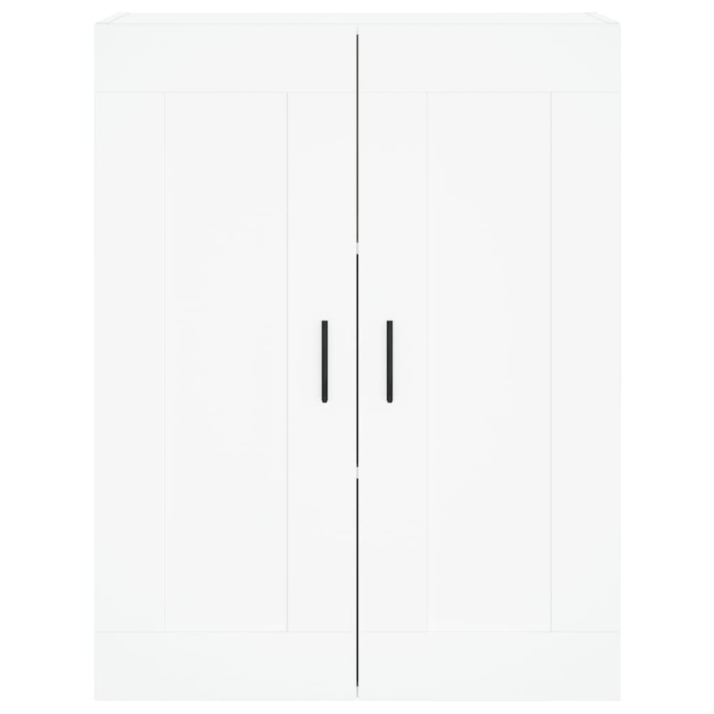 HKH Armario de Pared Alto en derivados de Madera, Aluminio 69,5 X 34 X 90 Cm - Blanco