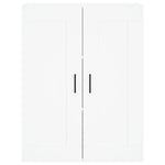 HKH Armario de Pared Alto en derivados de Madera, Aluminio 69,5 X 34 X 90 Cm - Blanco