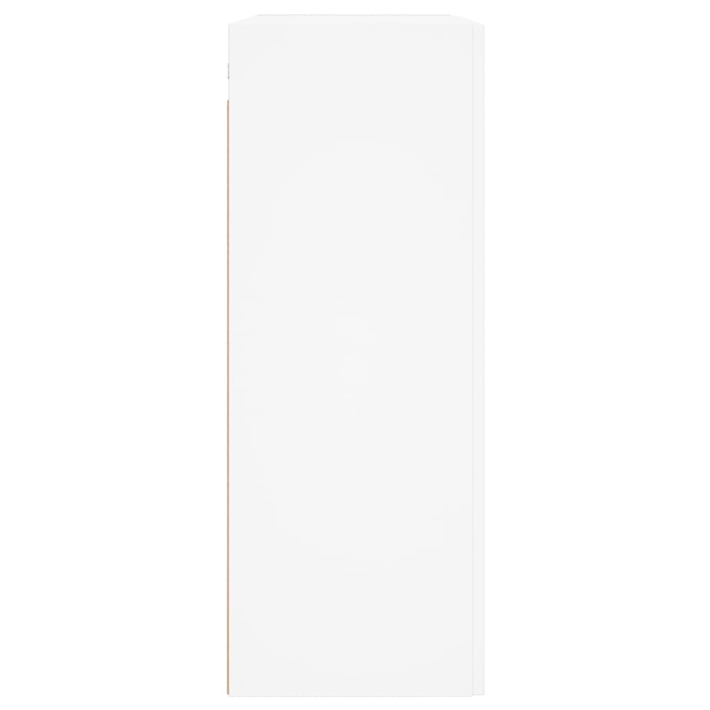 HKH Armario de Pared Alto en derivados de Madera, Aluminio 69,5 X 34 X 90 Cm - Blanco
