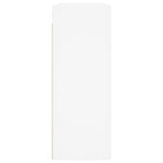 HKH Armario de Pared Alto en derivados de Madera, Aluminio 69,5 X 34 X 90 Cm - Blanco